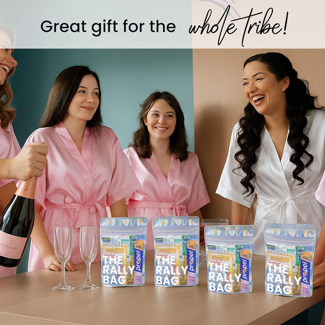 Bachelorette party with Rally Bags - great gift for the whole tribe