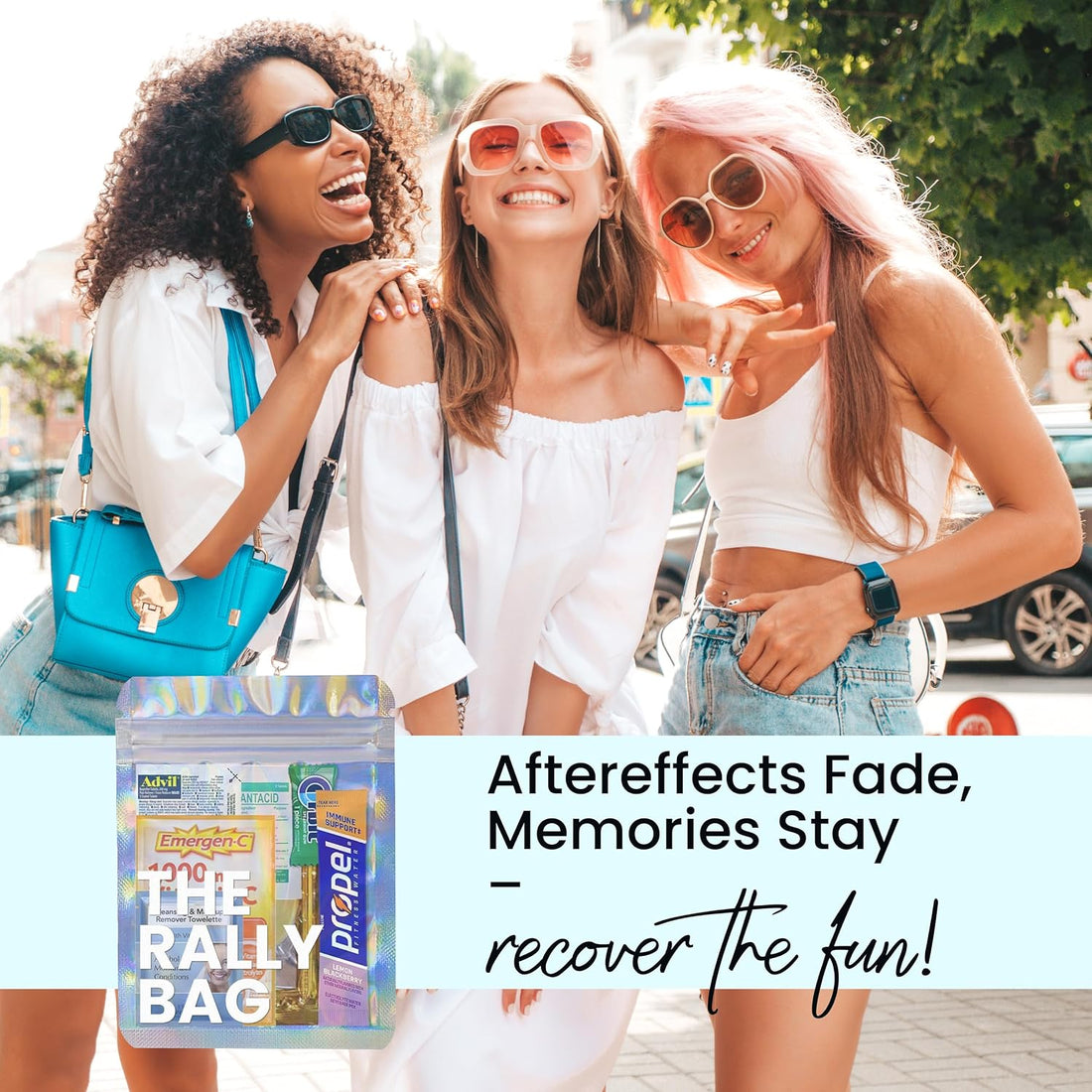 Aftereffects Fade Memories Stay - Rally Bag hangover recovery
